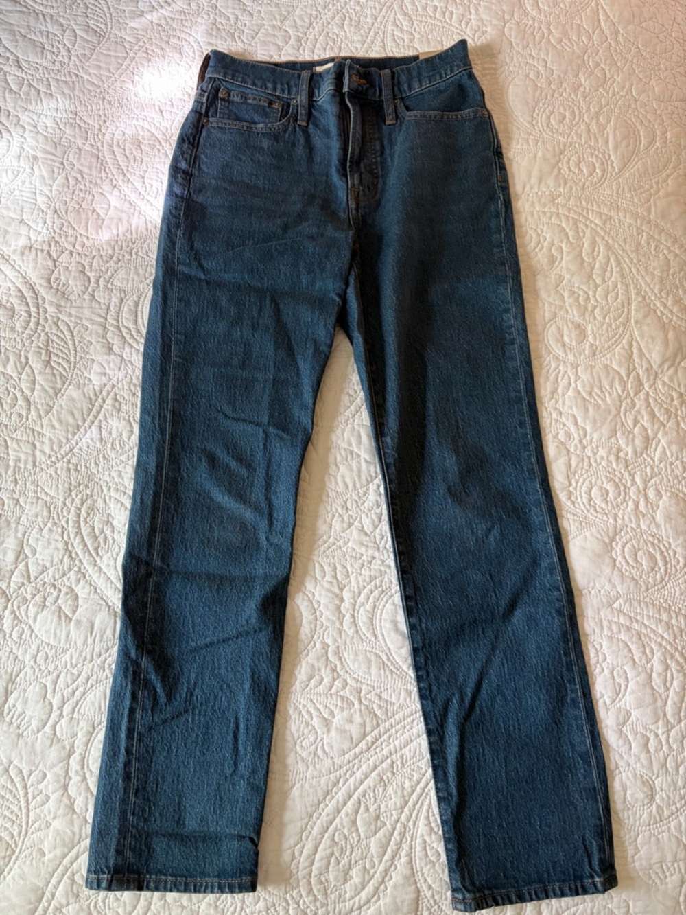 Madewell Women's Straight-Leg Jeans in Dark Indigo